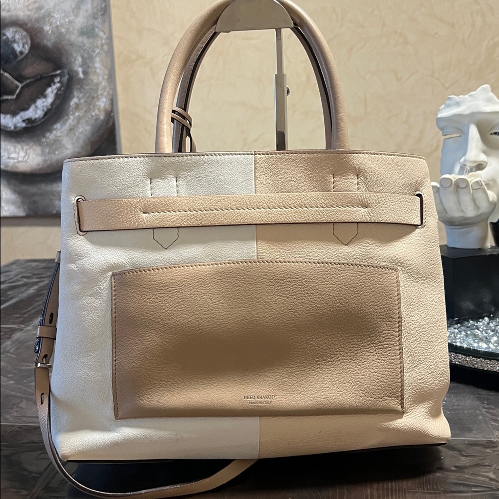 Rare Reed Krakoff RK40 Medium color block Tote/crossbody bag
